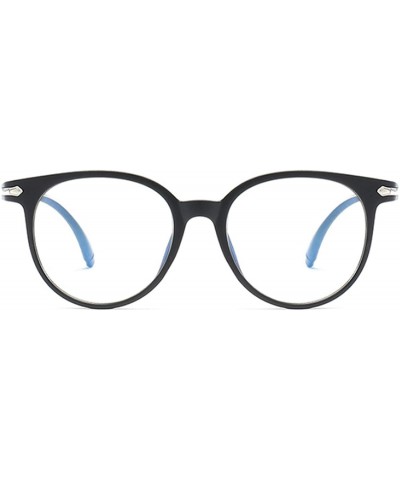 Oval Fashion Vintage Transparent Cat Eye Women Glasses Retro Oval Frame Sun Luxury Blue Eyewear - Gray - CG197A39LCD $25.43