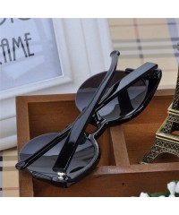 Rimless Oculos De Sol FemininoFashion Retro Designer Super Round Circle Glasses Cat Eye Women Sunglasses Goggles - Tea - C519...