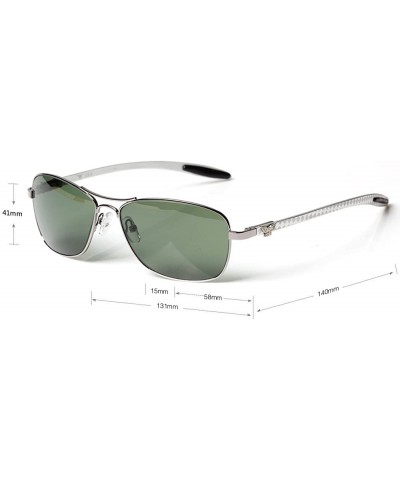 Aviator metal frame Sunglasses Men Aviator Sunglasses Womens Fashion driving sunglasses 8usa - C-2 Green Lenses - CM11ITAJBS1...