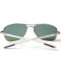 Aviator metal frame Sunglasses Men Aviator Sunglasses Womens Fashion driving sunglasses 8usa - C-2 Green Lenses - CM11ITAJBS1...