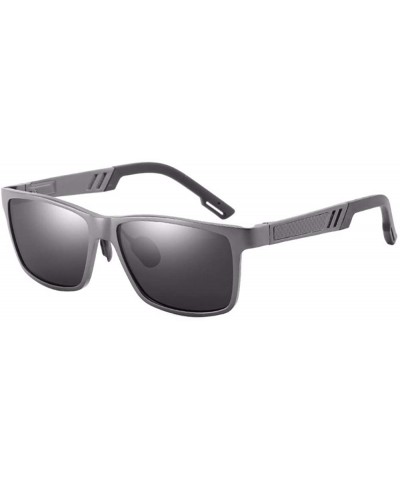 Aviator Sunglasses Men's Leisure Sunglasses Aluminum Magnesium Full Frame Polarizing Sunglasses - B - CB18QO3Y5UQ $36.52