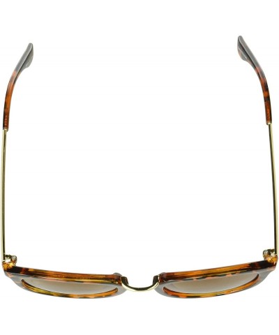 Square Retro Sunglasses Polarized Round - Demi Frame/Brown Lens - CK18CZWEUYA $31.58