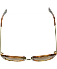 Square Retro Sunglasses Polarized Round - Demi Frame/Brown Lens - CK18CZWEUYA $31.58