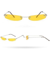 Square Vintage Sunglasses Rectangular Eyewear Protection - F - C018YL36207 $15.02