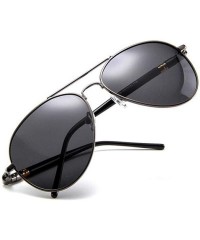 Aviator Sunglasses New Fashion Metal Frame Pilot Polarized UV400 Outdoor Drive 2 - 4 - C518YZUL9A5 $7.49