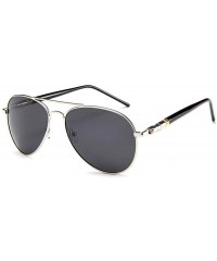 Aviator Sunglasses New Fashion Metal Frame Pilot Polarized UV400 Outdoor Drive 2 - 4 - C518YZUL9A5 $7.49