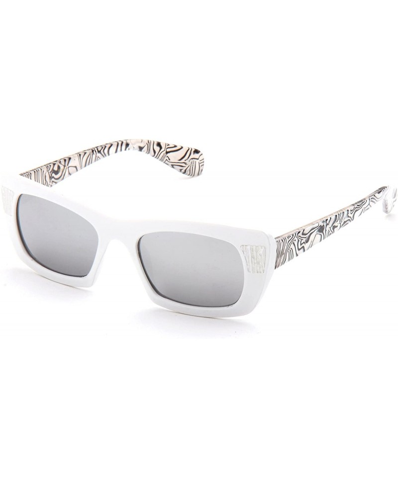 Butterfly Oversize Butter Fly Fashion Sunglasses for Women UV Protection - White - CX17YU82AD6 $18.59