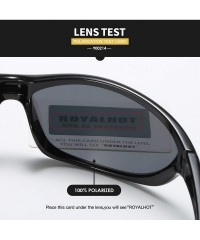 Sport Polarized Sport Sunglasses for Men Women Cycling Driving Fishing Running Golf Baseball - Brown Brown - CK193XI85TH $28.14