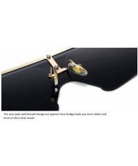 Oversized Oversized goggles sunglasses transparent windproof - Black - CE18ATYU5CX $23.40
