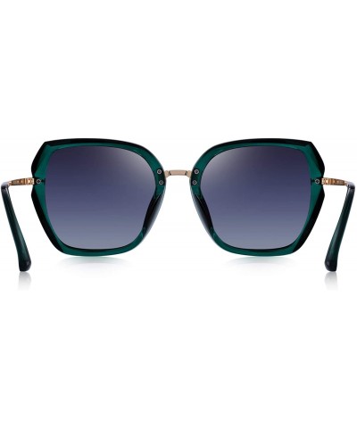 Oversized Polarized Sunglasses for Women-UV400 Lens Sunglasses for Female Ladies Fashionwear Polarized Sun Eye Glass - CB18S2...