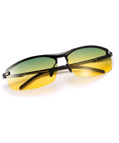 Rimless Polarized Photochromic Outdoor Sports Driving Sunglasses for Men Women AntiGlare Eyewear Ultra-Light Sun Glasses - C5...