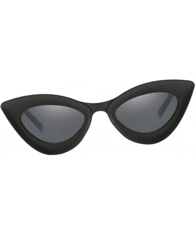 Cat Eye Fashion Womens Cat Eye Sunglasses Outdoor Party Eyewear UV Protection Shades - Matte Black - CV19022HDRM $25.40