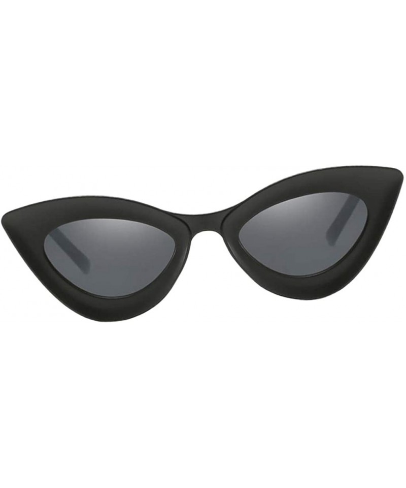 Cat Eye Fashion Womens Cat Eye Sunglasses Outdoor Party Eyewear UV Protection Shades - Matte Black - CV19022HDRM $16.38