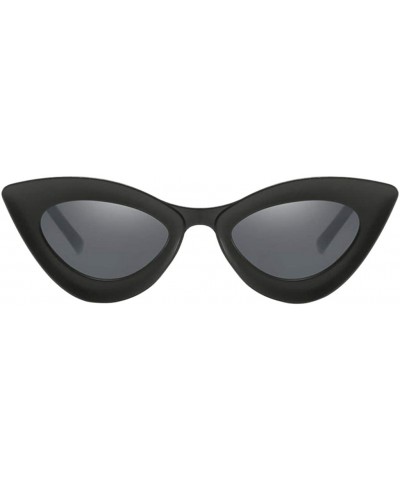 Cat Eye Fashion Womens Cat Eye Sunglasses Outdoor Party Eyewear UV Protection Shades - Matte Black - CV19022HDRM $16.38
