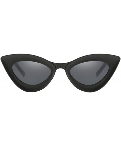 Cat Eye Fashion Womens Cat Eye Sunglasses Outdoor Party Eyewear UV Protection Shades - Matte Black - CV19022HDRM $16.38