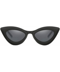 Cat Eye Fashion Womens Cat Eye Sunglasses Outdoor Party Eyewear UV Protection Shades - Matte Black - CV19022HDRM $25.73