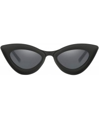 Cat Eye Fashion Womens Cat Eye Sunglasses Outdoor Party Eyewear UV Protection Shades - Matte Black - CV19022HDRM $16.38