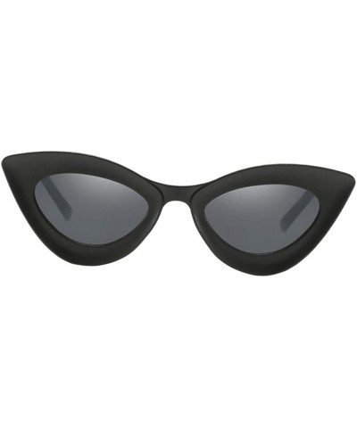 Cat Eye Fashion Womens Cat Eye Sunglasses Outdoor Party Eyewear UV Protection Shades - Matte Black - CV19022HDRM $16.38