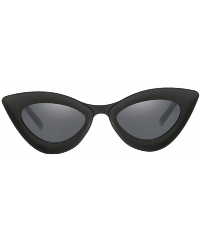 Cat Eye Fashion Womens Cat Eye Sunglasses Outdoor Party Eyewear UV Protection Shades - Matte Black - CV19022HDRM $25.73