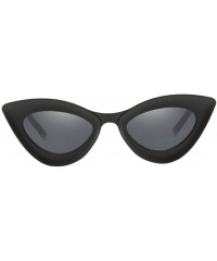 Cat Eye Fashion Womens Cat Eye Sunglasses Outdoor Party Eyewear UV Protection Shades - Matte Black - CV19022HDRM $16.38