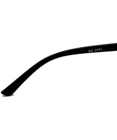 Sport Unisex SJT-9736 Flip-up Detachable Lens Pantos Round Sunglasses - Black+black - CV12D7WB6RF $11.60