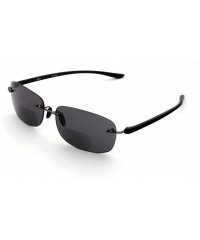 Square Reading Sunglasses Designed Available - Gun Metal Bridge/Smoke Lens - CI185D4GAH4 $19.22