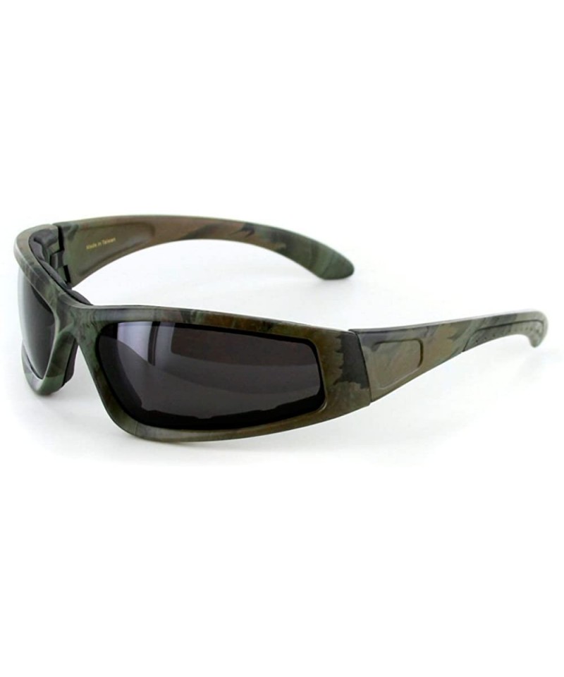 Goggle Camo Spex" Polarized Camouflage Sports Goggles for Active Men and Women - Dark Geen W/ Smoke Lens - CC11PTG81SP $24.31