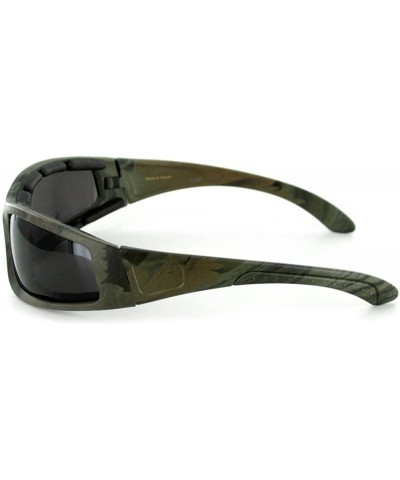 Goggle Camo Spex" Polarized Camouflage Sports Goggles for Active Men and Women - Dark Geen W/ Smoke Lens - CC11PTG81SP $24.31