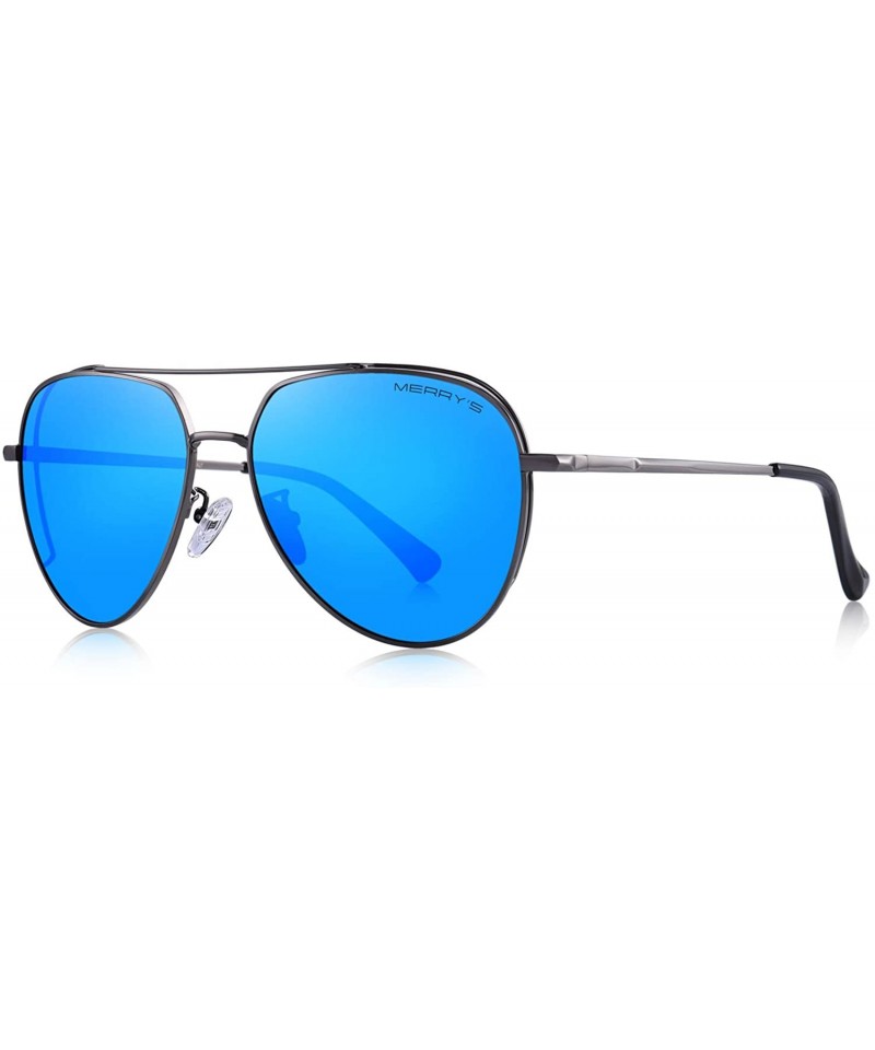 Sport Premium Classic Men Sunglasses for Women-Polarized-100% UV protection - Blue Mirror - C518MH7KTSA $50.55