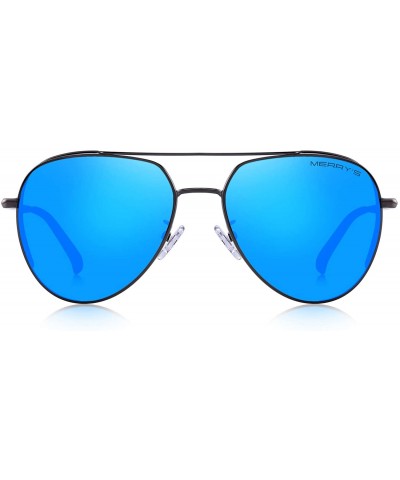 Sport Premium Classic Men Sunglasses for Women-Polarized-100% UV protection - Blue Mirror - C518MH7KTSA $50.55