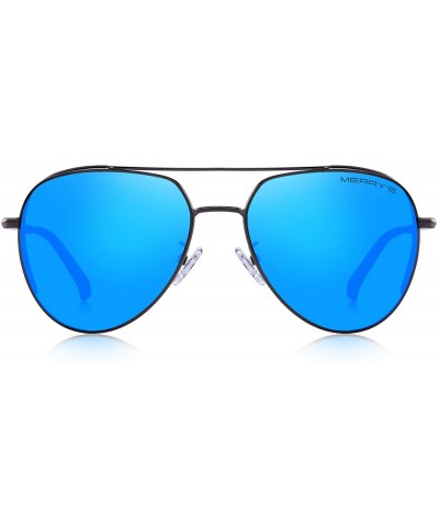 Sport Premium Classic Men Sunglasses for Women-Polarized-100% UV protection - Blue Mirror - C518MH7KTSA $29.26