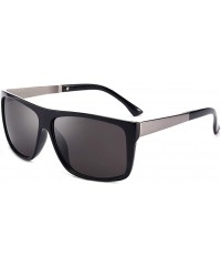 Goggle Polarized Sunglasses for Men- UV400 Protection- Lightweight Resin Frame Composite Lens - Blue - CT18TSMTXI7 $23.21
