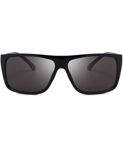 Goggle Polarized Sunglasses for Men- UV400 Protection- Lightweight Resin Frame Composite Lens - Blue - CT18TSMTXI7 $23.21