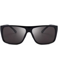 Goggle Polarized Sunglasses for Men- UV400 Protection- Lightweight Resin Frame Composite Lens - Blue - CT18TSMTXI7 $23.21