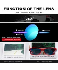 Sport Polarized Driving Sunglasses TR90 Unbreakable Frame for Men Women Running Cycling FDA Approved - Red - CC18LW95E42 $20.66
