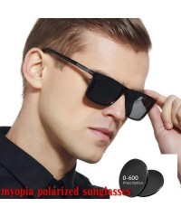 Square 2019 new unisex polarized sunglasses Custom Made Myopia Minus Lens -0 to -6.0 Men's myopia sunglasseses - C018SHDUHDH ...