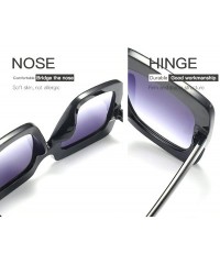 Oversized Oversized Diamond Sunglasses Women Handmade Square Frame Eyewear 67mm UV400 - Silver - CC186XNWRLU $25.74