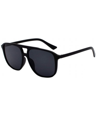 Semi-rimless Polarized Sunglasses Protection Fashion - Black - CE194YXSR9N $16.95