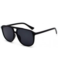 Semi-rimless Polarized Sunglasses Protection Fashion - Black - CE194YXSR9N $7.20