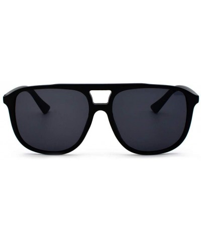 Semi-rimless Polarized Sunglasses Protection Fashion - Black - CE194YXSR9N $7.20