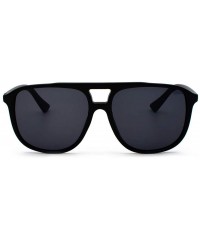 Semi-rimless Polarized Sunglasses Protection Fashion - Black - CE194YXSR9N $7.20