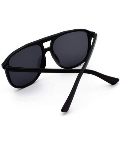 Semi-rimless Polarized Sunglasses Protection Fashion - Black - CE194YXSR9N $7.20