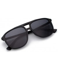 Semi-rimless Polarized Sunglasses Protection Fashion - Black - CE194YXSR9N $16.32