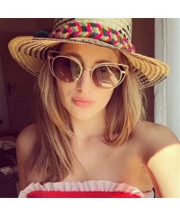 Oversized Kitty Eye Sunglasses Women Brand Designer 2017 Vintage Oversized Shades 997242Y - Silver - CX184YM5TYO $24.79