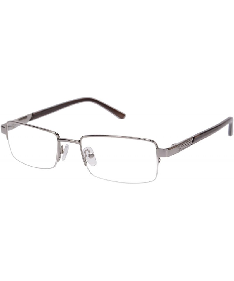 Rectangular Metal Frame Blue Light Blocking Reading Glasses 1.56 Lenses-6334 - CN17YI0KZX2 $12.71