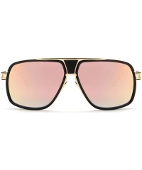 Aviator Sunglasses For Men Goggle Alloy Frame Brand Designer AE0336 - Gold&red - CQ12NEVDHF4 $9.61