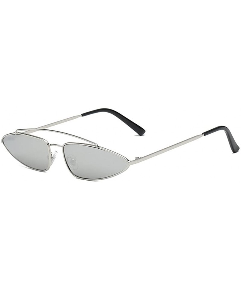 Rimless Men Women Eyewear Retro Vintage Cat Eye Sunglasses Fashion Mod Style - Mercury - C818CQIX6H5 $19.82