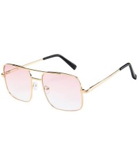 Oversized Women Men Vintage Retro Glasses Unisex Fashion Oversize Frame Sunglasses Eyewear - C618O3OC7KQ $10.27