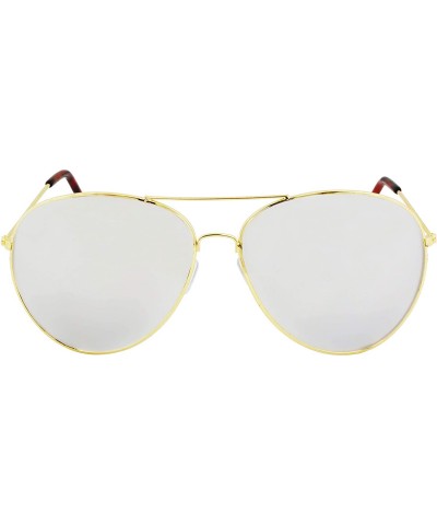 Aviator Super Oversized Big XL Wide Frame Extra Large Aviator Sunglasses Mirror Lens 150mm - C01874ECCKO $7.84