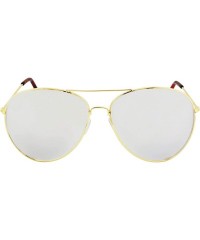 Aviator Super Oversized Big XL Wide Frame Extra Large Aviator Sunglasses Mirror Lens 150mm - C01874ECCKO $7.84